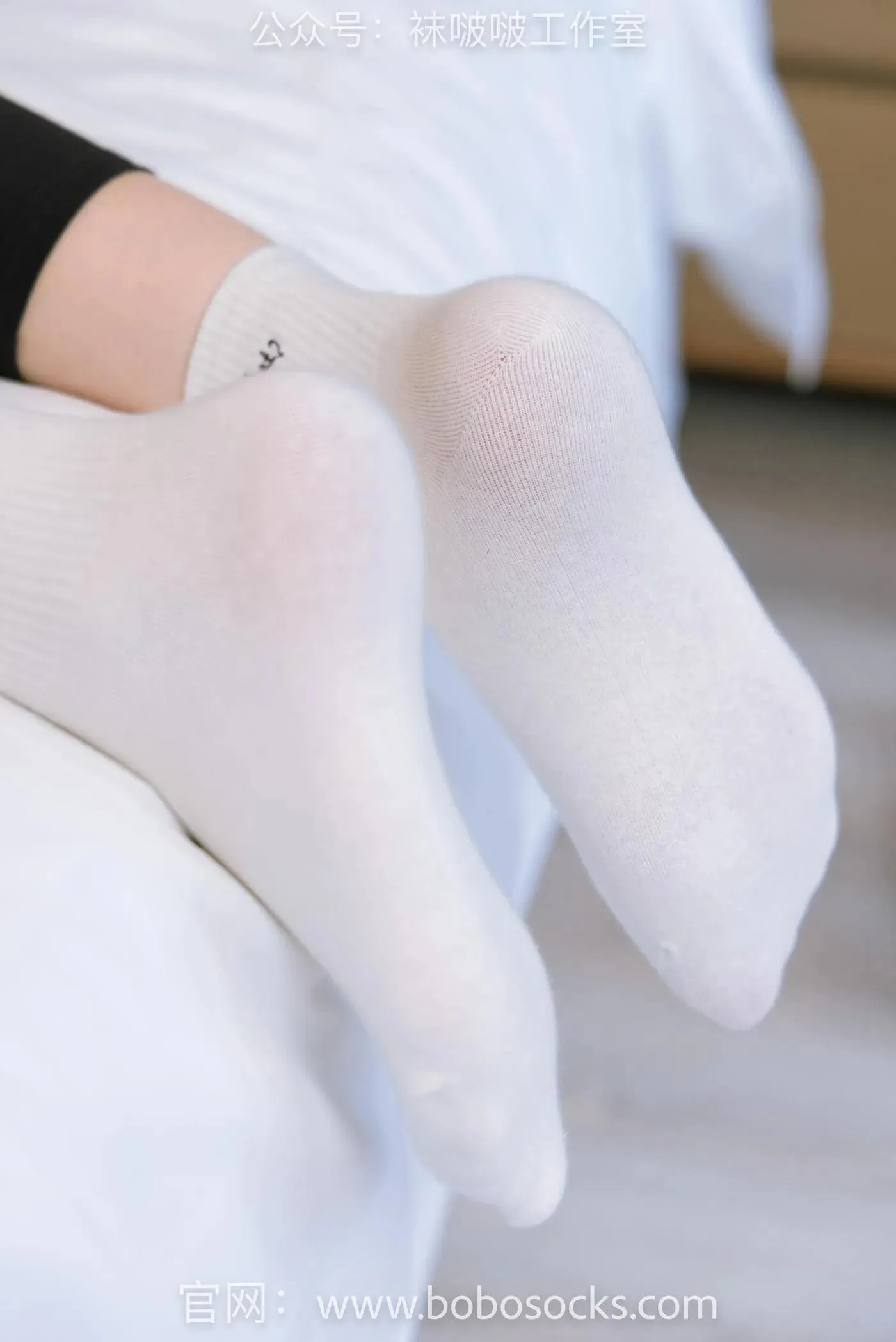 [BoBoSocks袜啵啵]NO.122 小淳-高跟长靴、白棉袜 [149P]插图9